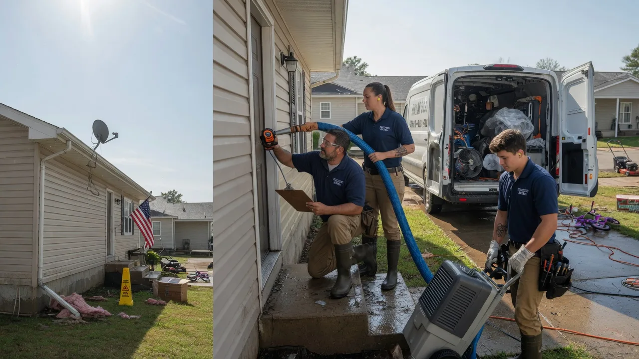 Ceiling Water Damage Restoration in Campbellsport, WI near me